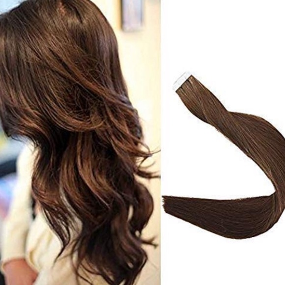 - ✨?4 PACKS 22” #4 MEDIUM BROWN HUMAN HAIR TAPE INS main image 8